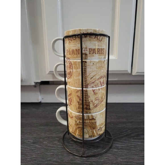 Expresso coffee mugs Paris - Picture 1 of 2